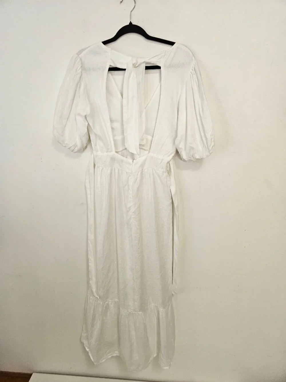 Faithfull the Brand Romilla Linen Midi Dress 4 White Cottagecore Garden Coastal